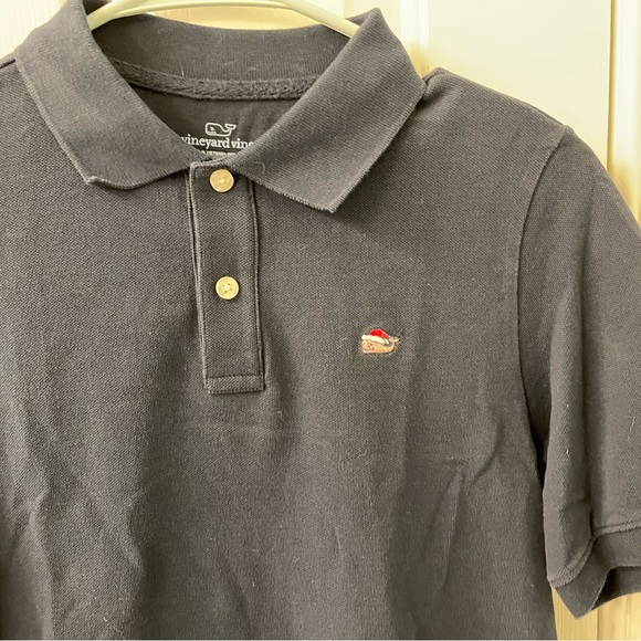 Vineyard Vines boys holiday navy polo NWOT - Picture 2 of 4